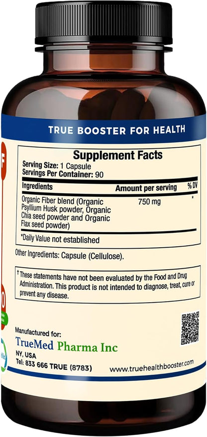 Natural Fiber Blend Supplement 750mg Organic