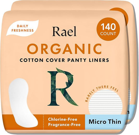 Rael Panty Liners for Women, Organic 280 Count)