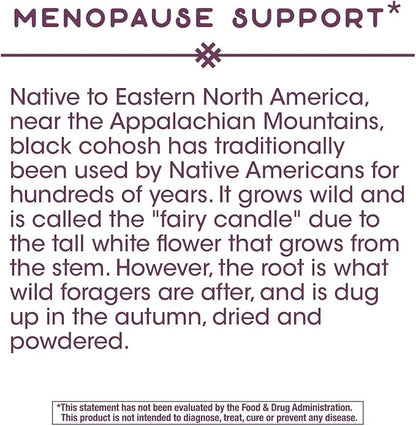 Nature's Way Premium Black Cohosh, Menopause 40 mg 120 Vegan