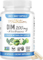 DIM Supplement 200 mg | Estrogen Balance for Women & Men | Hormonal Acne Support, Hormone Balance, Menopause Support, Antioxidant Support | Clean Label Project Certified, Vegan, Soy Free | 60 Ct.