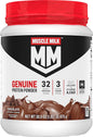 Muscle Milk Genuine Protein Powder, Chocolate, 1.93 Pounds, 12 Servings, 32g Protein, 3g Sugar,