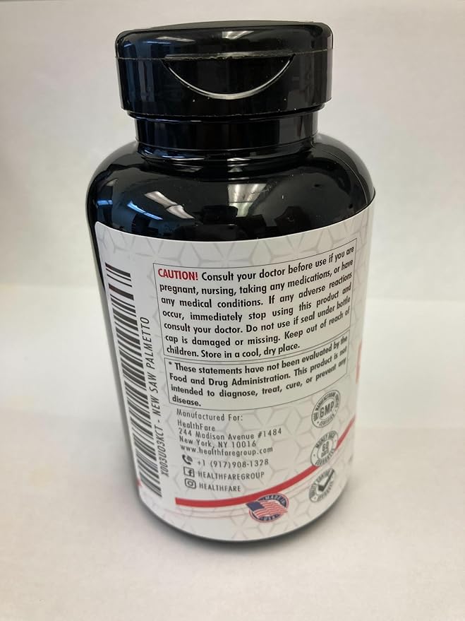 Saw Palmetto Extract 400mg (4,000mg Equivalent), 150 Capsules | Traditional Herb Supplement | Gluten-Free