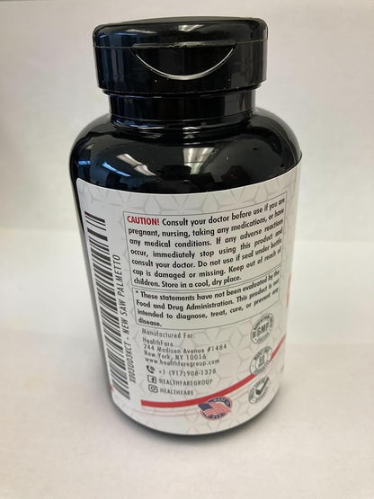 Saw Palmetto Extract 400mg (4,000mg Equivalent), 150 Capsules | Traditional Herb Supplement | Gluten-Free