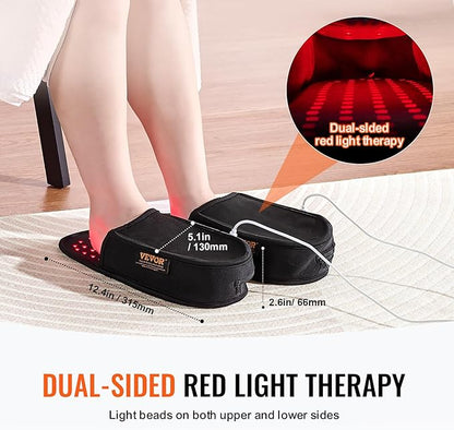 VEVOR Red Light Therapy for Foot, 660nm & 850nm Red 240 LEDs 10 Hz/40 Hz/40 Hz