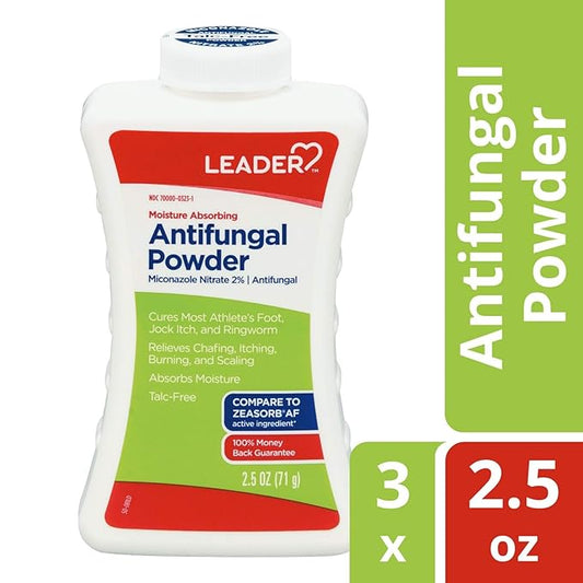 LEADER Athlete's Foot AF Powder, Moisture 2.5 oz, 3