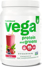 Vega Protein and Greens Protein Powder, Berry 20g Plant 1.2 lbs