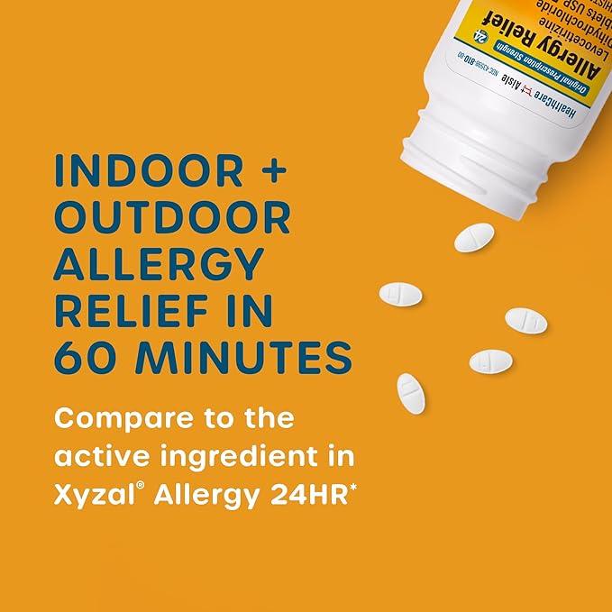HealthCareAisle Allergy Relief 5 mg 80 Tablets 24-Hour Allergy 80 Count 1)