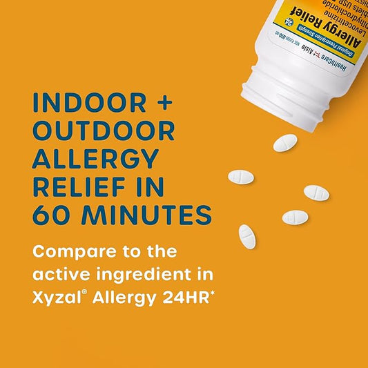 HealthCareAisle Allergy Relief 5 mg 80 Tablets 24-Hour Allergy 80 Count 1)