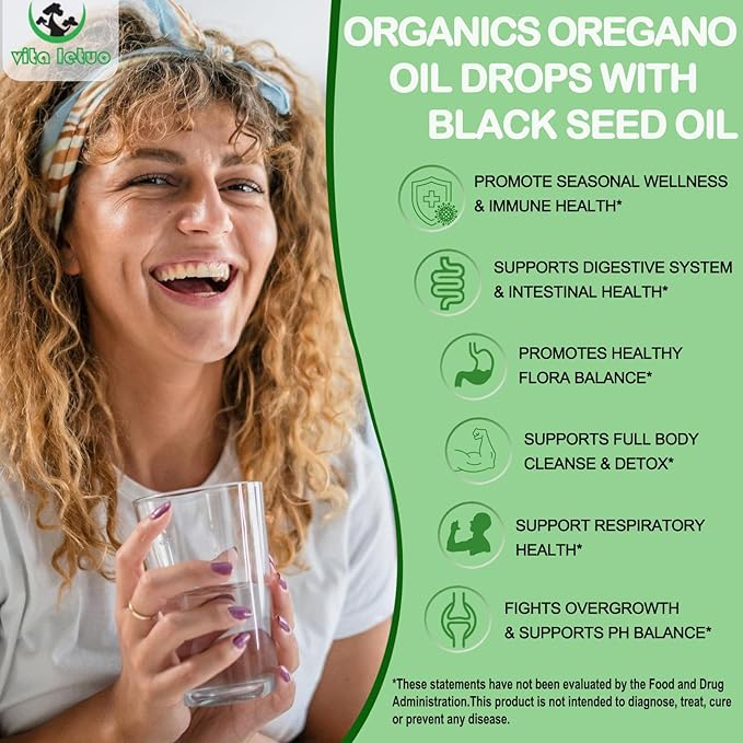 Organics Oregano Oil Liquid Drops,Oil Of 6000mg with