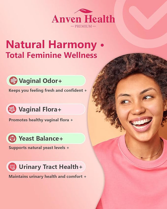 Vaginal Probiotics for Women - 60 Billion Womens Probiotic for Vaginal Flora, Odor, Yeast, Gut & Digestive Health with Saffron, Lecithin, Cranberry & Olive Leaf Extracts | 180 Veggie Caps