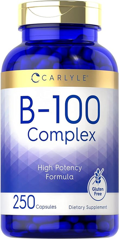 Carlyle B-100 Complex Vitamin 250 Capsules