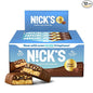 Nick's Protein Bars Crispy Nougat | 16g protein | 210 calories | Low Carb Keto Friendly Snacks No Added Sugar (Multipack 12 bars x 50g)