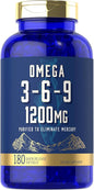 Carlyle Omega 3-6-9 1200mg | 180 Softgel Capsules | Triple Omega Supplement | Fish, Flaxseed & Borage Oils with EPA & DHA | Non-GMO & Gluten Free