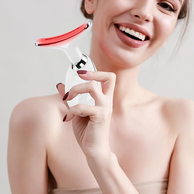 Facial Massager Red-Light-Therapy-for-Face and Neck, Face 7 Color
