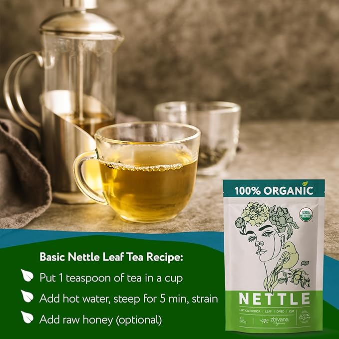 Super Value Pack 5 LB - Organic Stinging Nettle Leaf Tea - Allergy Relief, Blood Circulation, Fluid Balance - Support Joints, Hair, Skin