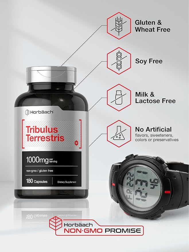 Horbäach Tribulus Terrestris 1000mg | 180 Capsules