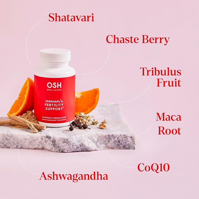 Ayurvedic Fertility Supplements for Women CoQ10, Maca 120 Capsules