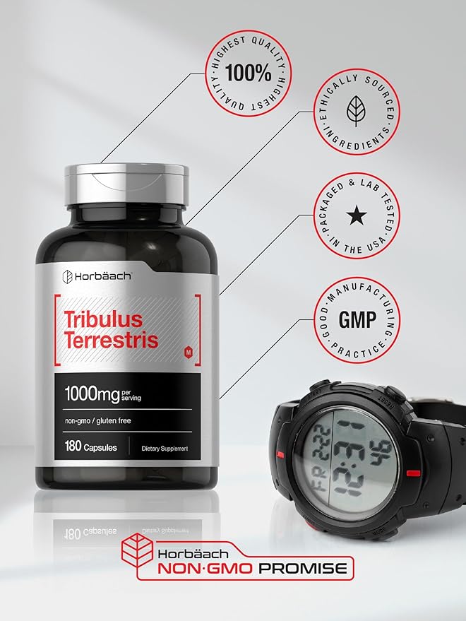 Horbäach Tribulus Terrestris 1000mg | 180 Capsules