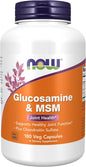 NOW Supplements, Glucosamine & MSM plus 180 Veg