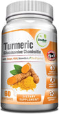 Turmeric Curcumin with Black Pepper 60 Capsules (1 Bottle)