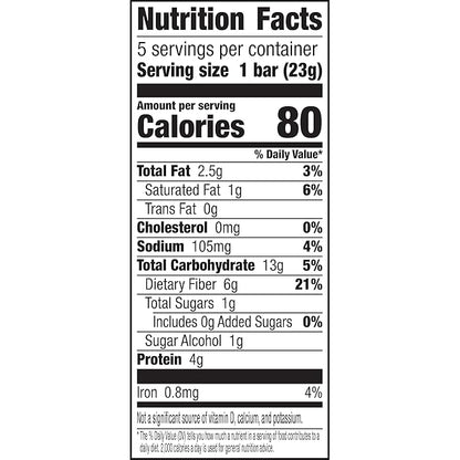 Fiber One 80 Calorie Chewy Bars, Chocolate Peanut Butter, Snack Bars, 5 Ct, 4.1 oz