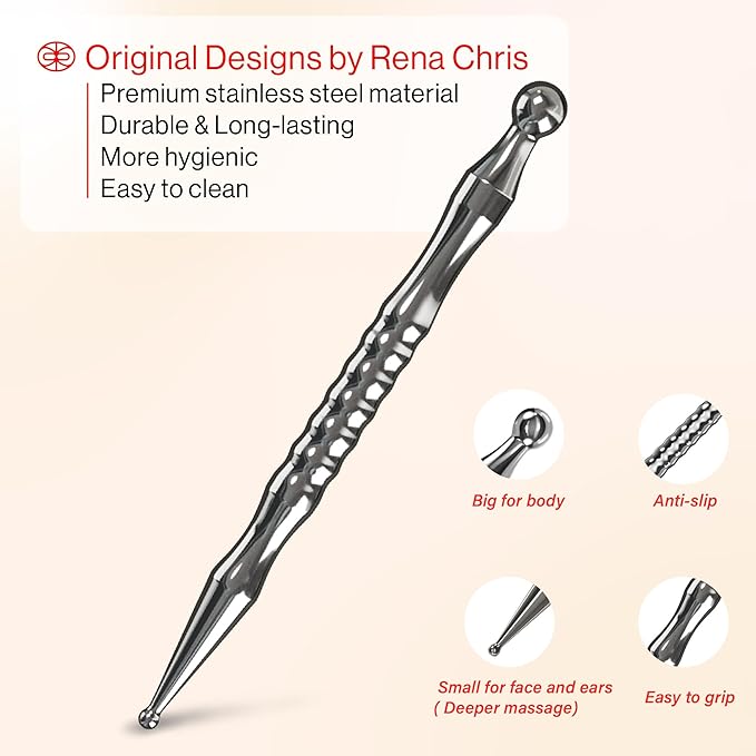 Rena Chris Stainless Steel Gua Sha