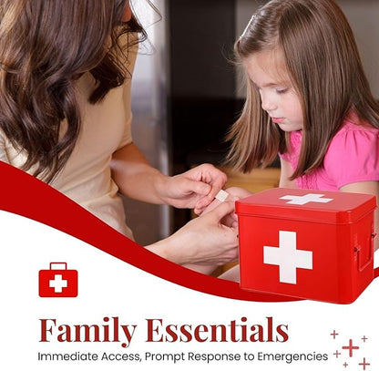 Flexzion First Aid Box Organizer, Empty 8.5 Inch