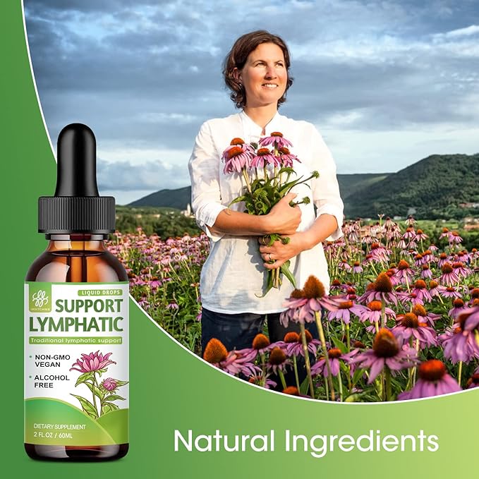 Lymphatic Drainage Drops, Lymphatic Cleanse Supplement 2 Fl.Oz