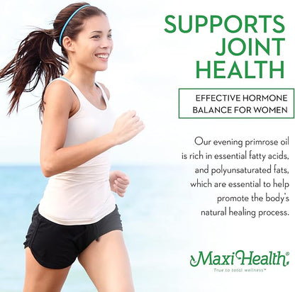 Maxi-Health Evening Primrose and Flax Seeds 3 6 6 9 9 Supplements 180 Count