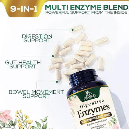 Digestive Enzymes with Probiotics 60 Capsules