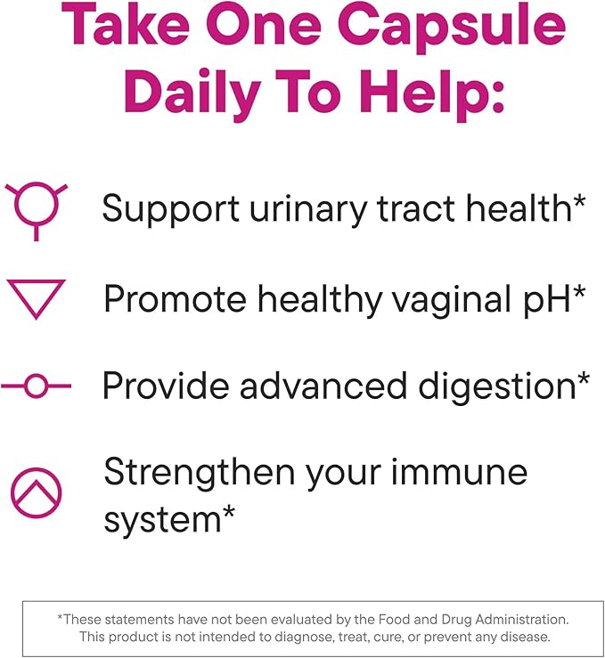 Daily Nouri Women’s Probiotic | Vaginal, Digestive, Immune Health & UTI Support | Whole Cranberry & Vegan Ahiflower Omega Oil | 30-Day Supply