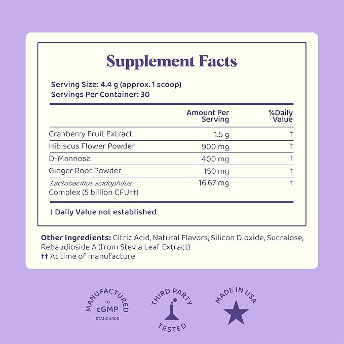 JoySpring Women's Vaginal Odor Eliminator & pH Balance | Probiotic with Cranberry, Hibiscus & Lactobacillus for Vaginal Odor Treatment | 30 Servings
