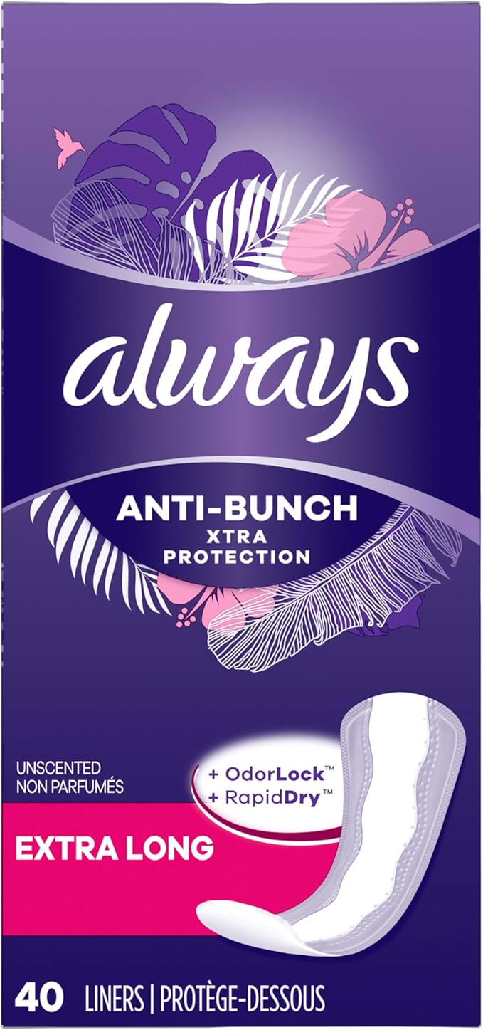 Always Anti-Bunch Xtra Protection Daily Liners 40 Count