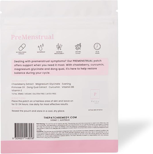 The Patch Remedy PreMenstrual Patch for Women 30 Topical B6 &