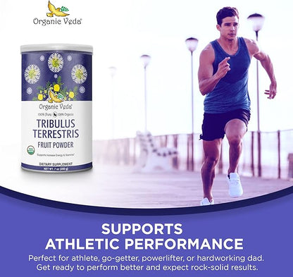 Organic Veda Tribulus Terrestris Powder 100% Pure 7oz