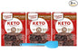3 PCS Duncan Hines Keto Friendly Chewy Fudge Brownie Baking Mix | Low Sugar Gluten Free Baking Mixes | Bundled with Bonus L&L Mini Spatula