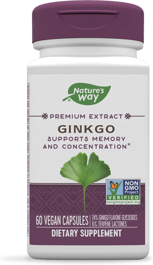 Nature's Way Ginkgold, Supports Memory and 60 Capsules
