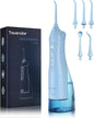 TOVENDOR Electric Water Flosser, Rechargeable Dental 3 Modes, 5 Tips (300ML, IPX7Waterproof IPX7Waterproof Waterflosser)