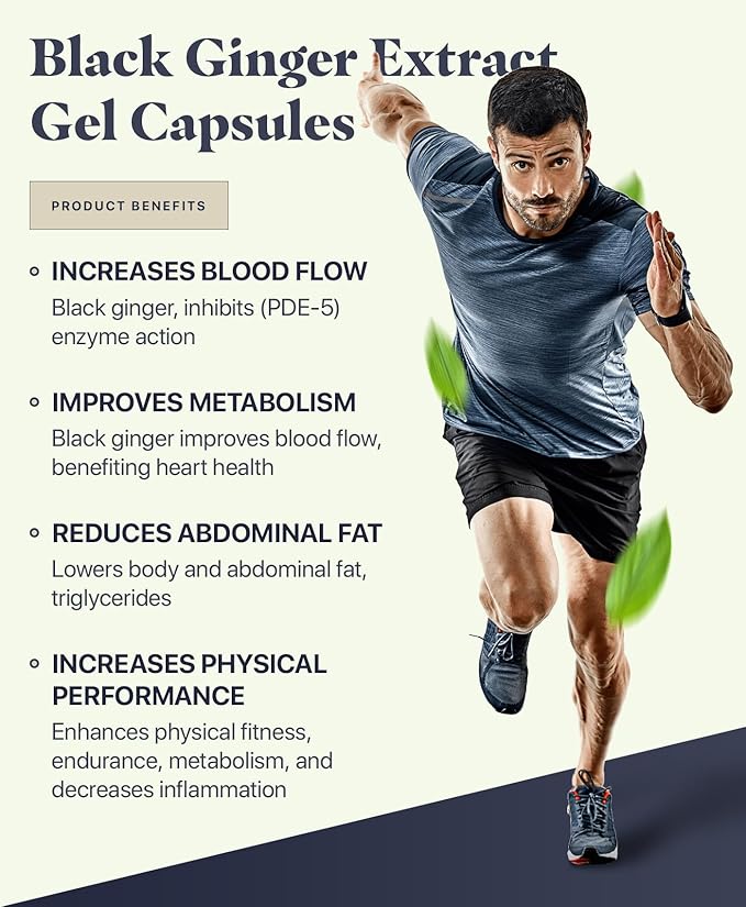 Marcapa Black Ginger Root Supplement 60 Softgels