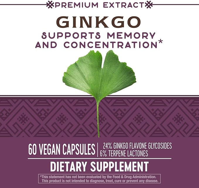 Nature's Way Ginkgold, Supports Memory and 60 Capsules