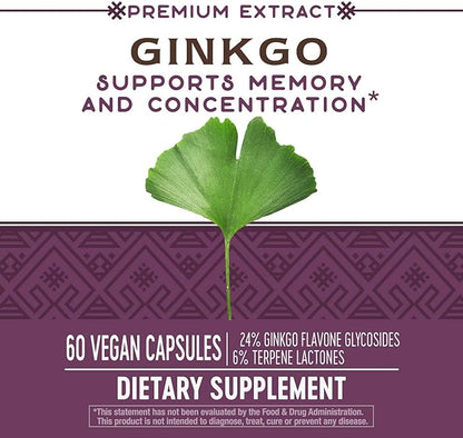 Nature's Way Ginkgold, Supports Memory and 60 Capsules