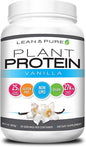 Lean & Pure Plant Vegan Protein Powder, 25g of Protein, Non GMO, Gluten Free, Vanilla, 821g