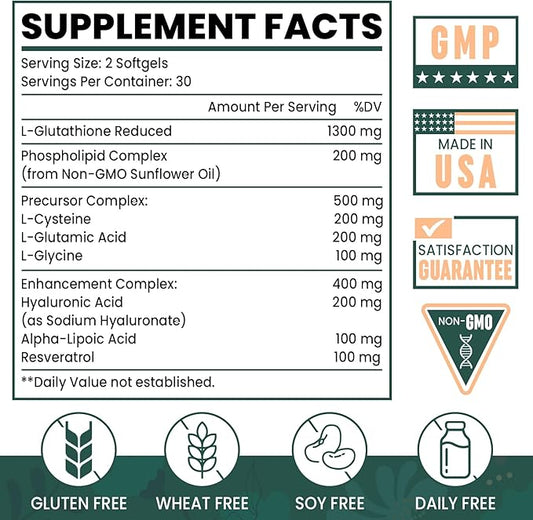 2400MG Liposomal Glutathione 240 Softgels