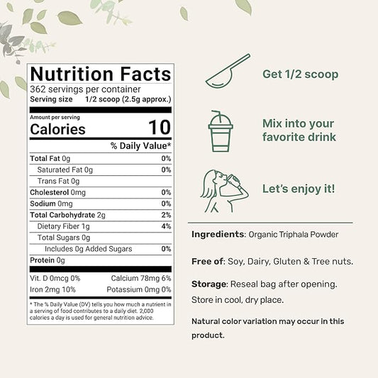 Micro Ingredients Organic Triphala Powder, 2