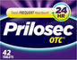 Prilosec OTC, Omeprazole Delayed Release 20mg, 24 Hour 20mg, 42 42 Tablets