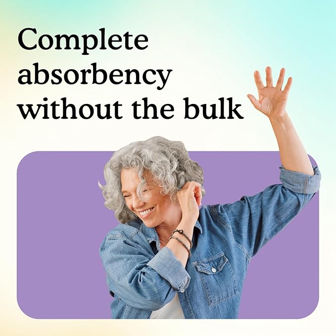 Because Incontinence Pads for Women 100% Leak-Free 6 Packs 20 Count (120 Total)