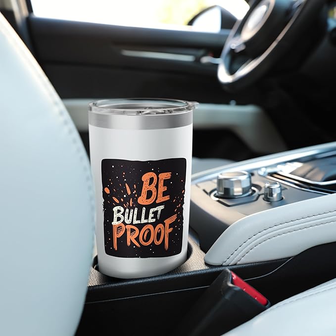 Nice Be Bulletproof Costume for Boys and Girls Stainless Steel Insulated Tumbler