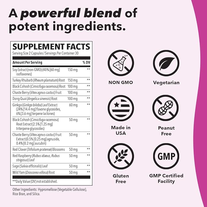 Pausitivi-T - Menopause Support Supplement - 60 Capsules