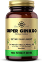 Solgar Super Ginkgo, 120 Vegetable Capsules 120 Servings