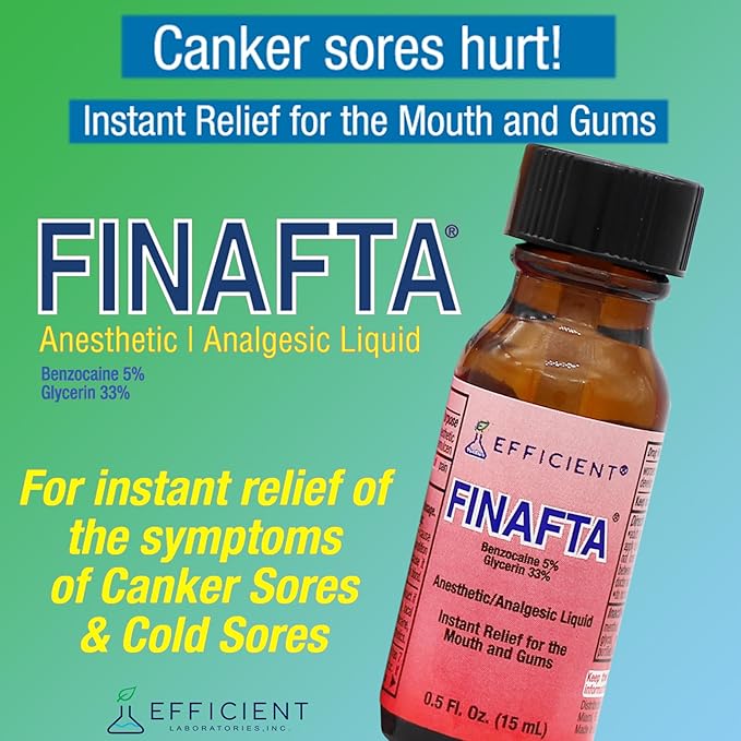 Oral anesthetic Treatment for Canker sores